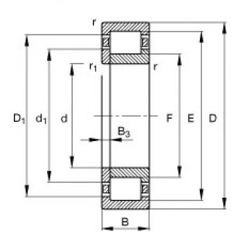 roulements NUP212-E-TVP2 FAG