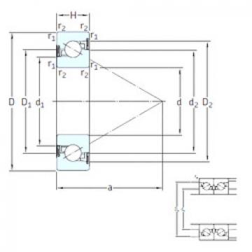 roulements BSD 2562 CG-2RZ SKF