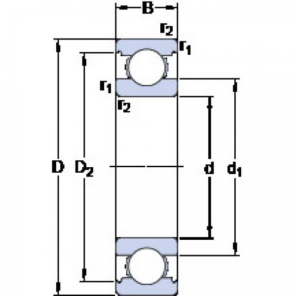 roulements W 6306 SKF #1 image