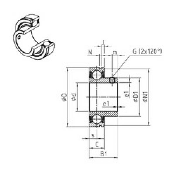 roulements CUS205-14 SNR #1 image