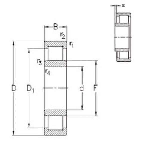 roulements NU317-E-MPA NKE #1 image