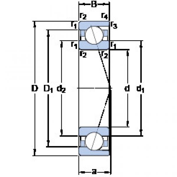 roulements 7002 ACD/P4A SKF #1 image