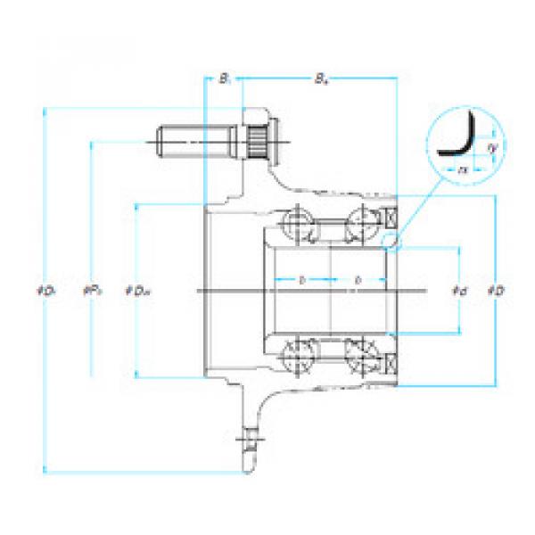 roulements 32BWK09-Y-2CP17-01 E NSK #1 image